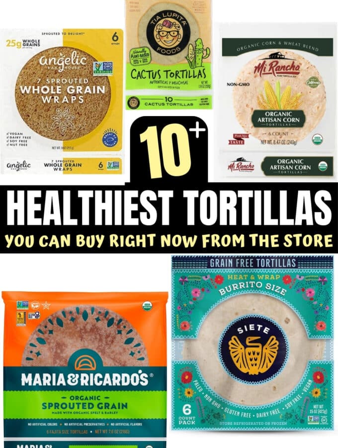 A bunch of healthy tortillas that you can buy from the grocery store.