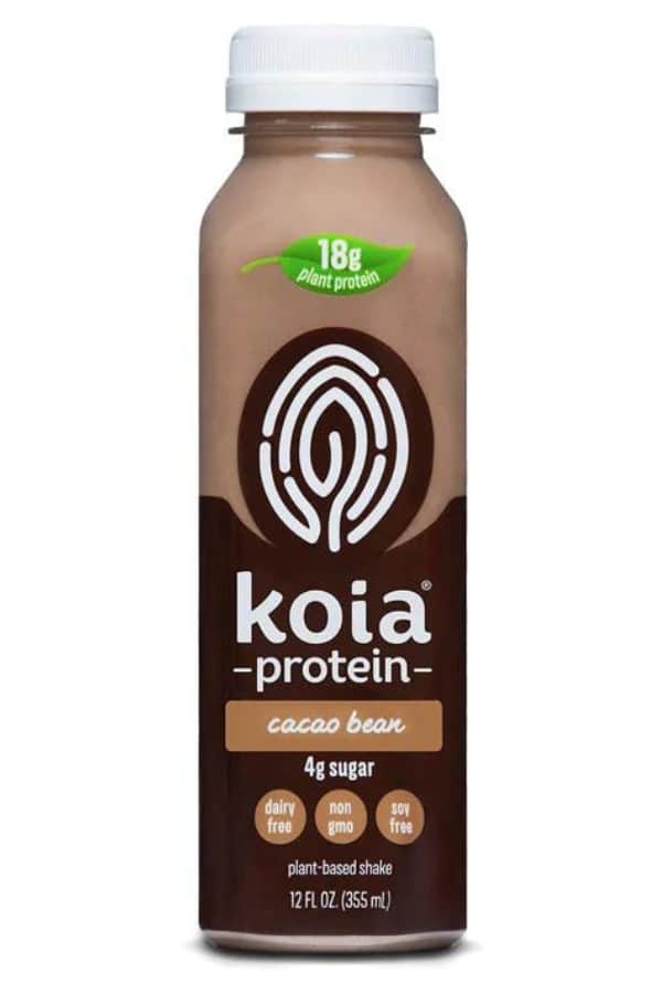 A bottle of Koia Plant-Based Protein Shake.
