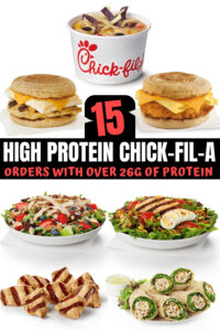 A bunch of chick fil a high protein orders.