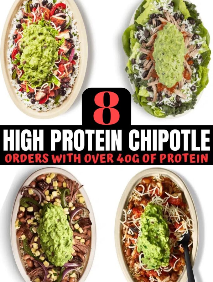 A bunch of high protein chipotle orders.