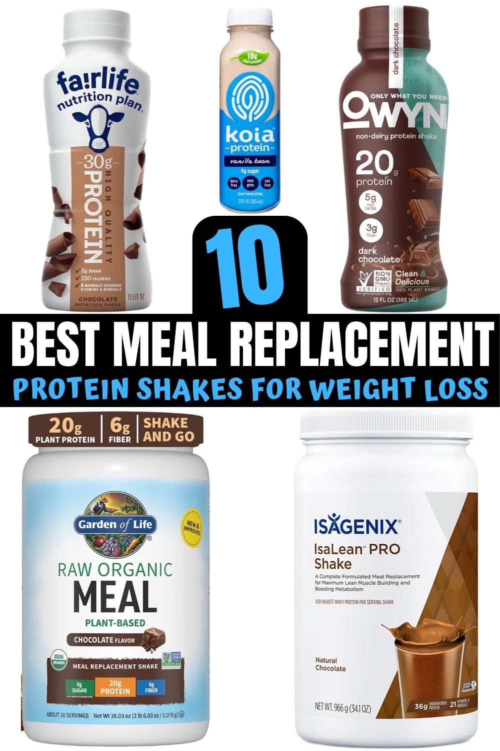 12 BEST Meal Replacement Shakes For Weight Loss