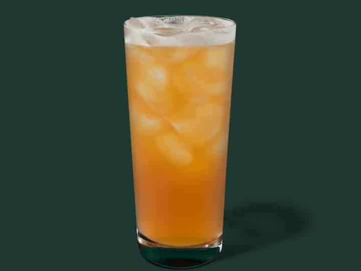 A cup of starbucks Iced Tea Lemonade.