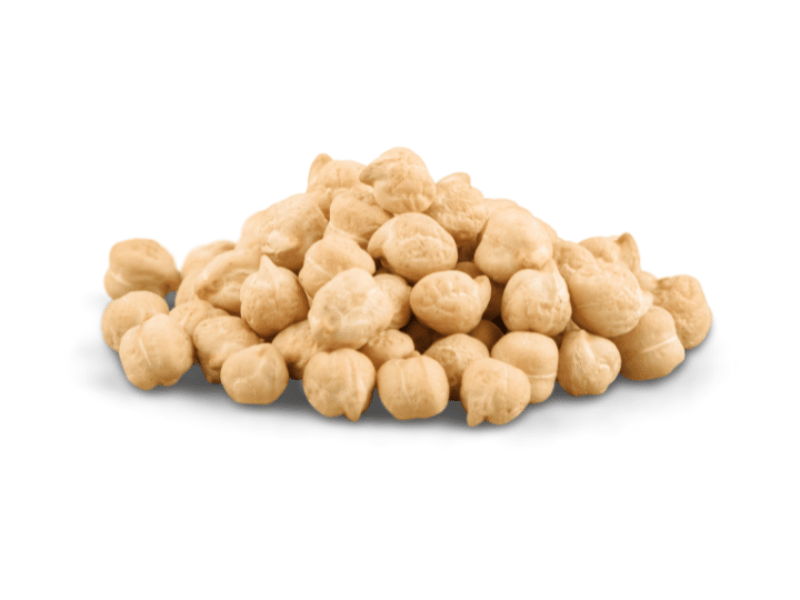 A pile of chickpeas.