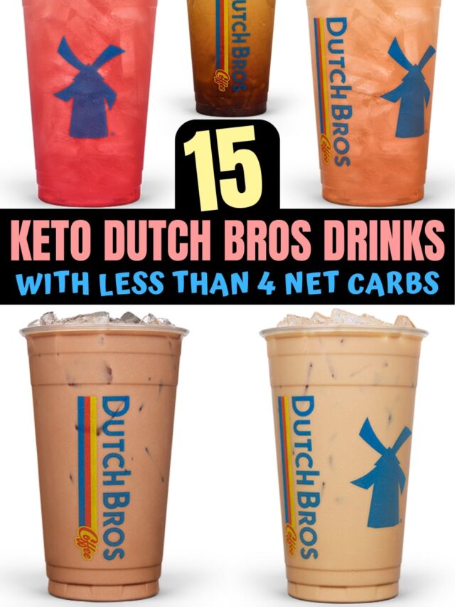 A bunch of keto dutch bros drinks.