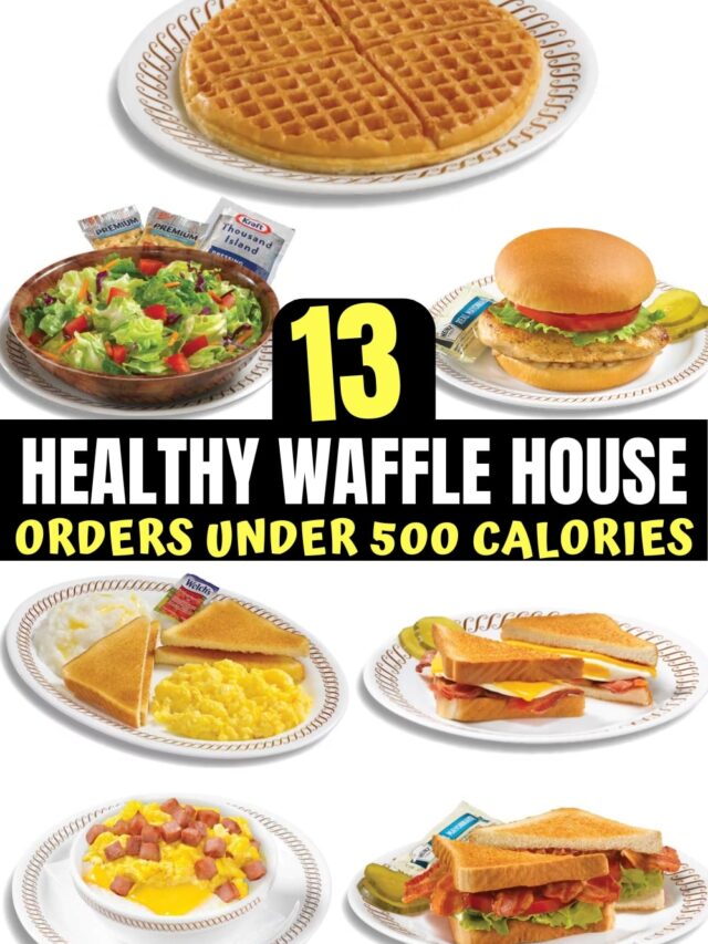 A bunch of healthy waffle house waffle options.