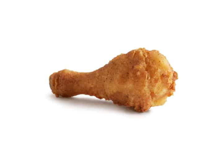 A crispy chicken thigh.