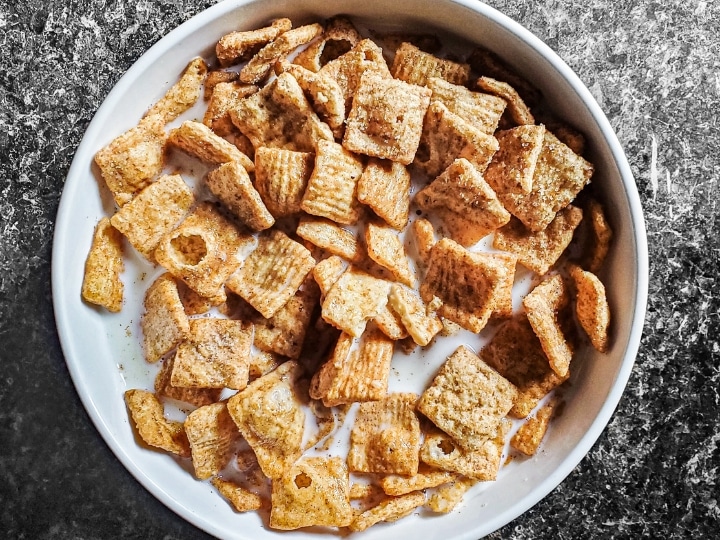 A bowl of low calorie cereal.