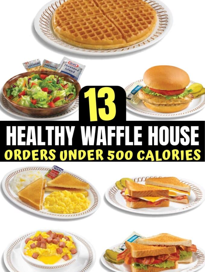 A bunch of healthy waffle house waffle options.