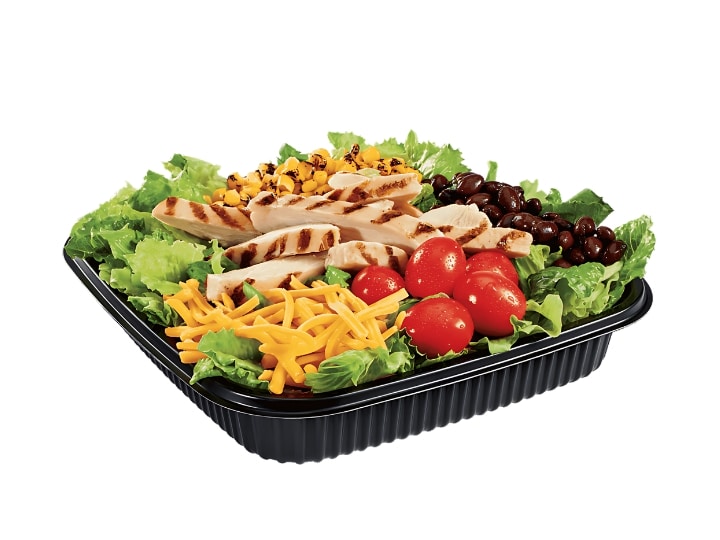 A grilled chicken salad.