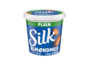 A container of Silk's Almond Milk yogurt.