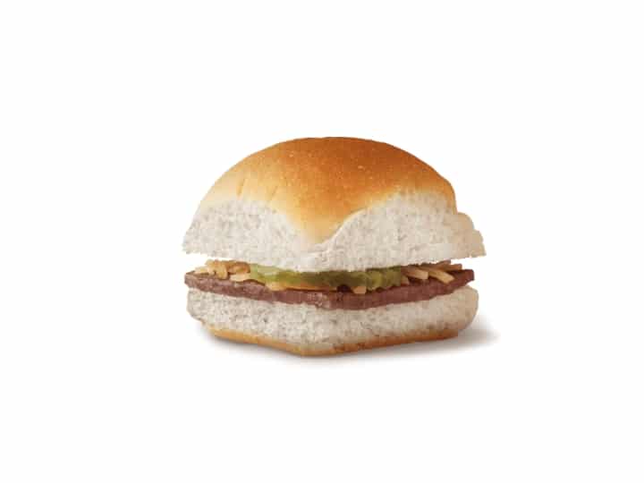 A burger slider.