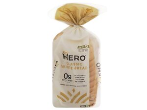 A bag of Hero classic white keto bread