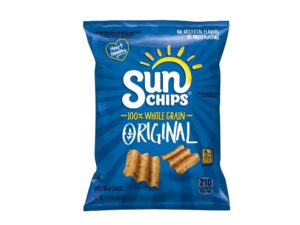 An image of a bag of Original Sun Chips on a white background.
