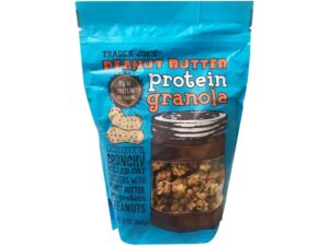 An image of a bag of Trader Joe's peanut butter protein granola.