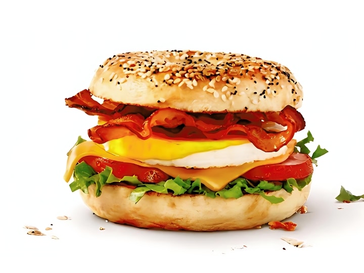 An image of a Tim Hortons BELT sandwich on a white background.