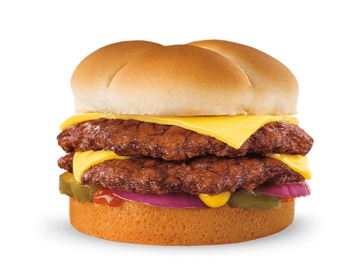 An image of the Culver's ButterBurger with Cheese on a white background.