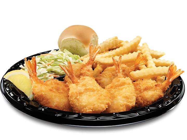 An image of Culver's Butterfly Jumbo Shrimp Dinner on a white background.