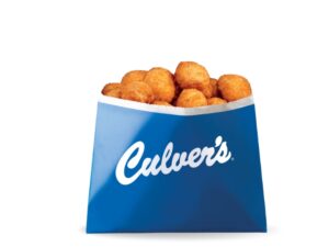 An image of Culver's Wisconsin Cheese Curds on a white background.