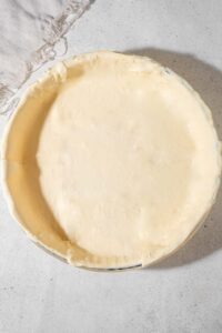 An uncooked puff pastry sheet pie crust.