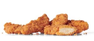 Several pieces of Jack in the Box chicken strips