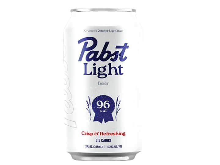 A can of Pabst Light beer